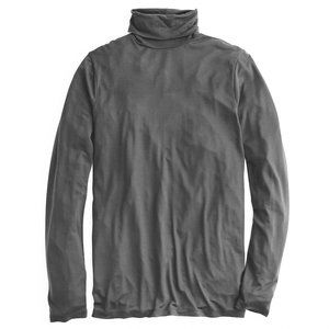 NWT J. Crew 100% Lyocell Turtleneck Split Hem Top | XXS